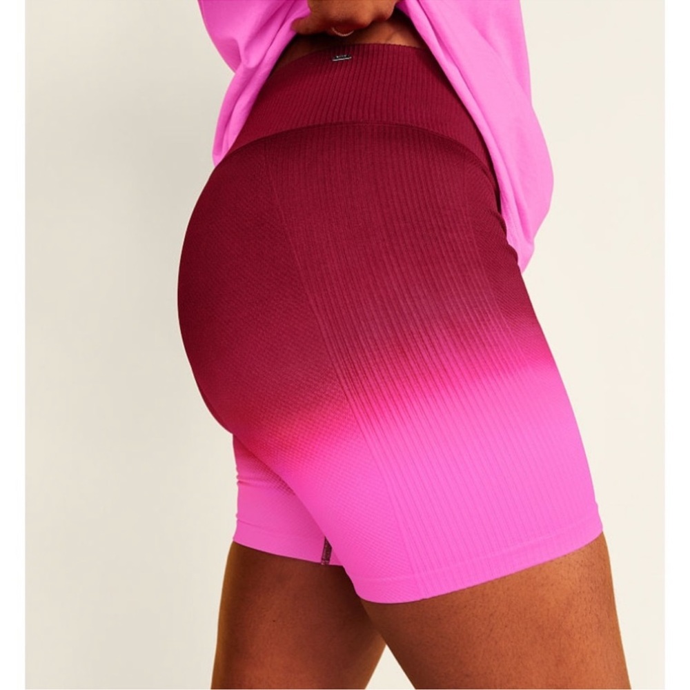 Pink Victoria’s Secret Active Seamless High Waist Rib Bike Shorts Extra Large XL
